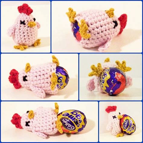 Crocheted Creme Egg Cosy Chicken or Penguin - Etsy UK | Easter crochet, Knitted easter crafts ...