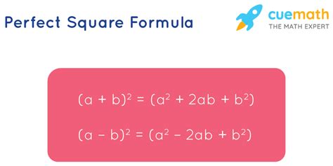 Perfect Square Formula - Learn Formula for Finding Perfect Squares