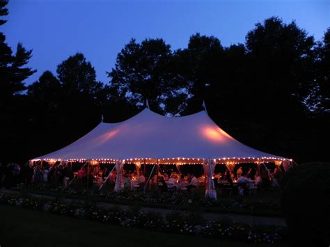 Perimeter Lighting and Par Can Uplights in A Tidewater Tent - Tent and Party Rentals Company