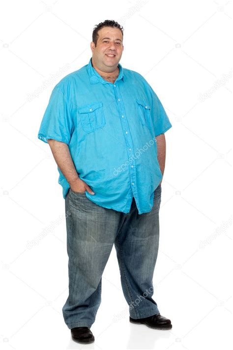 Happy fat man — Stock Photo © Gelpi #11236493