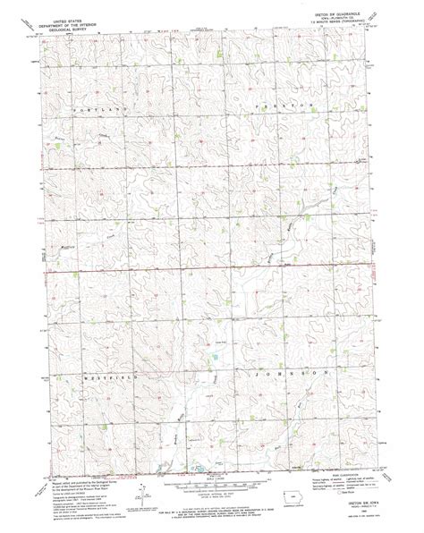 Ireton Sw topographic map 1:24,000 scale, Iowa