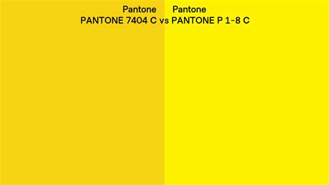 Pantone 7404 C vs PANTONE P 1-8 C side by side comparison