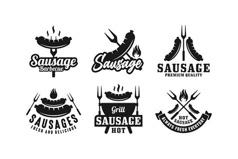 Sausage design premium logo collection 5513599 Vector Art at Vecteezy