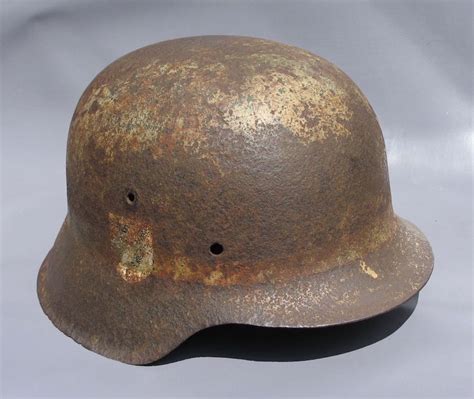 Mega Rare Camo SS Helmet from Normandy