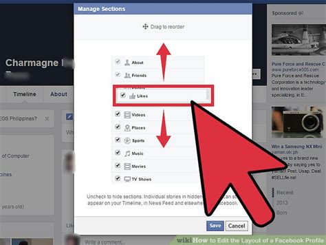 How to Edit the Layout of a Facebook Profile: 9 Steps