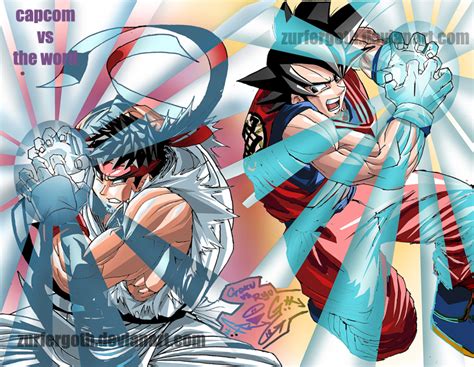 Ryu vs Goku by Zurfergoth on DeviantArt