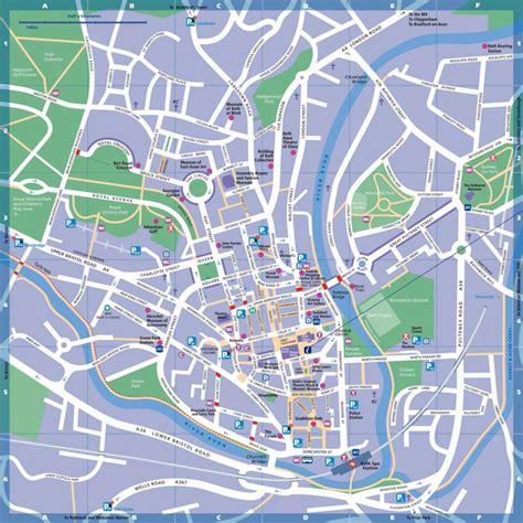 Bristol City Centre Map Printable | Printable Maps