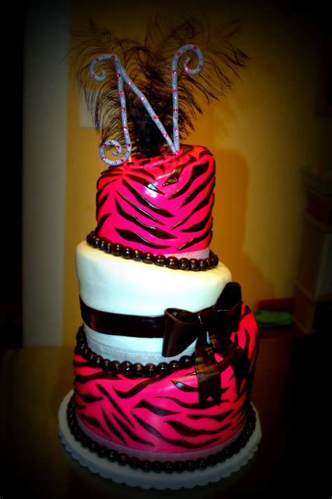 Pink zebra cake Spa Birthday Parties, Bday Party, Birthday Cake ...