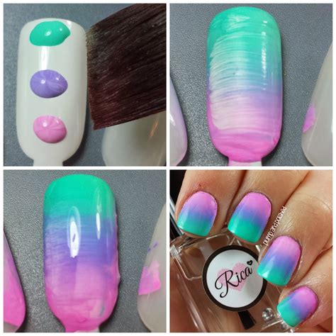 Plump and Polished: The Beauty Buffs: Pastels - Gradient Nail Art