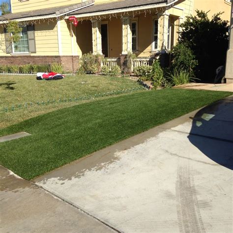 Comparing real grass to our artificial turf! #backyardideas # ...