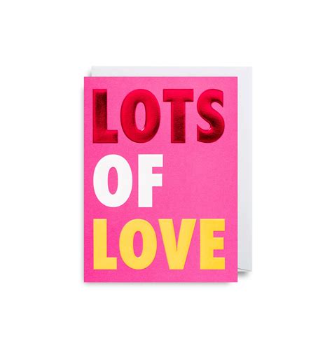 Lots Of Love Mini Card by Lagom Design | Curiouser