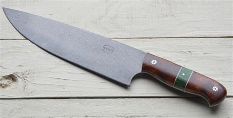 Finished a cool damascus chef knife. | Weige Knives Custom Chef Knives