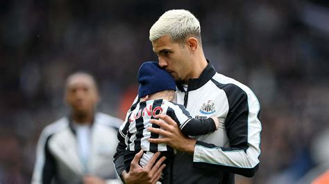 Bruno Guimaraes and his dad Dick Guimaraes after signing of latest ...