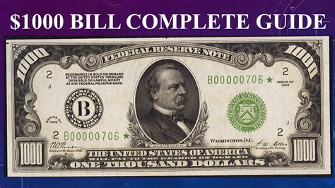 $1000 Dollar Bill Complete Guide - What Are They, How Much Are They Worth And Why? - YouTube