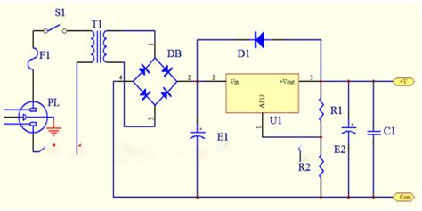 Variable DC Power Supply Schematic Using LM317 Voltage Regulator ...