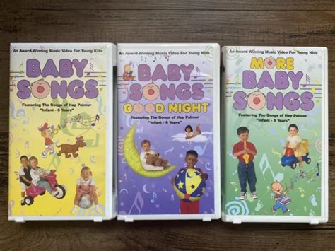 BABY SONGS VHS LOT-Award Winning Music Videos For Young Kids Infant To 6 EUC $64.54 - PicClick AU