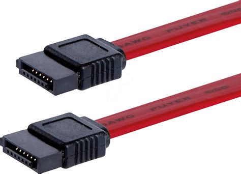 ST SATA12: Cable SATA 6 Gb - s fe. > SATA fe., 30 cm, red at reichelt elektronik