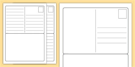 👉 Layout of a Postcard Template for F-2 Students | Twinkl