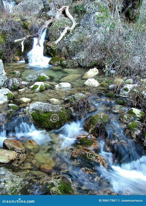 The Jets of the World River in Sierra De Alcaraz Stock Image - Image of ...