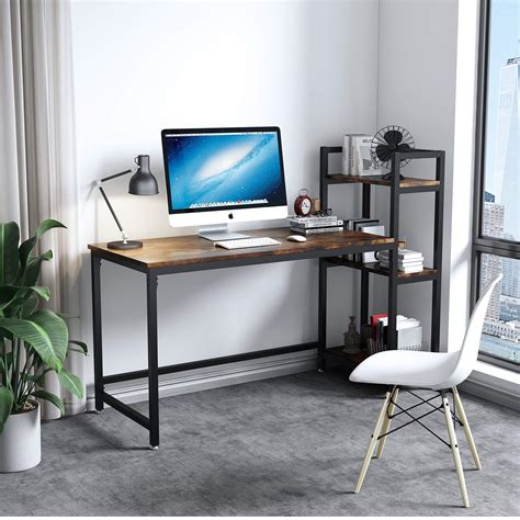 Buy Dripex Tower Computer Desk with Storage Shelves, Convenient Study ...