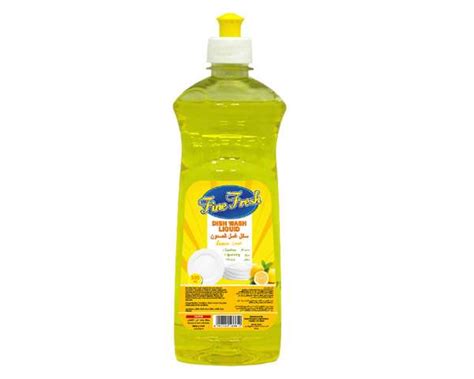 Dish Wash Liquid Lemon FINE FRESH 500ml | Al Mas Cleaning Mat Tr LLC