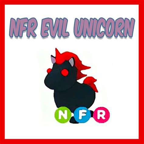 Adopt Me - NFR Evil Unicorn (Neon Fly Ride) – ShopAdoptMePets