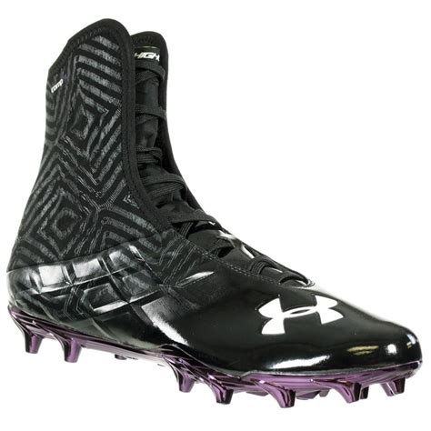 Under Armour Men's Football Cleats TEAM HIGHLIGHT MC Black Purple White ...