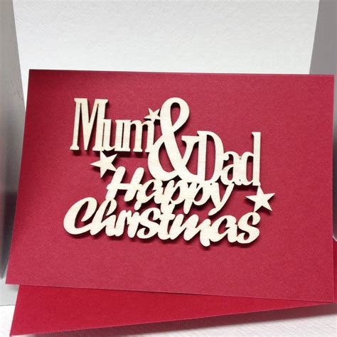 mum and dad happy christmas card by hickory dickory designs ...