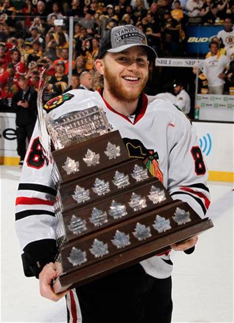 Patrick Kane Holds The Conn Smythe Trophy - 2013 Stanley Cup MVP ...