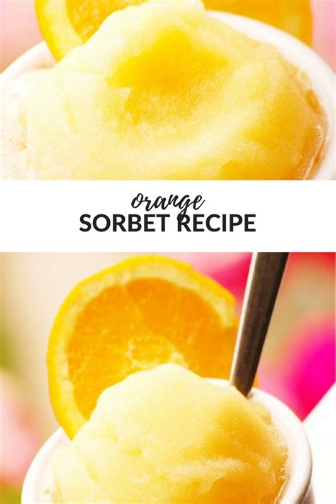 Orange Sorbet Recipe - The Idea Room | Recipe | Sorbet recipes, Sherbet recipes, Sorbet recipes easy