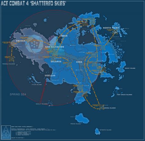 Ace Combat 4 Shattered Skies Map | Combat art, Gundam wallpapers, Ace