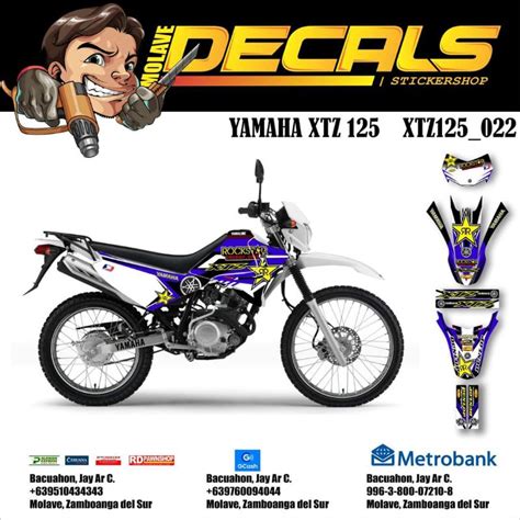 Yamaha XTZ 125 Decals Set | XTZ125_022 | Shopee Philippines