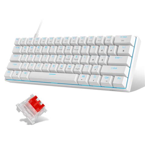 Buy MageGee 60% Mechanical Keyboard, Gaming Keyboard with Red Switches ...