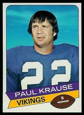 1977 Holsum Bread Football Card #21: Paul Krause