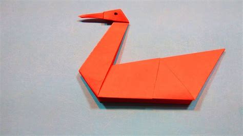 Swan Paper Craft How To Make A Paper Swan Diy Origami Paper Craft Easy ...