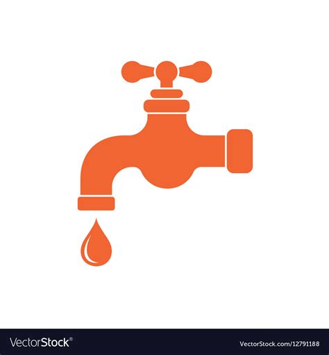 Water tap icon Royalty Free Vector Image - VectorStock