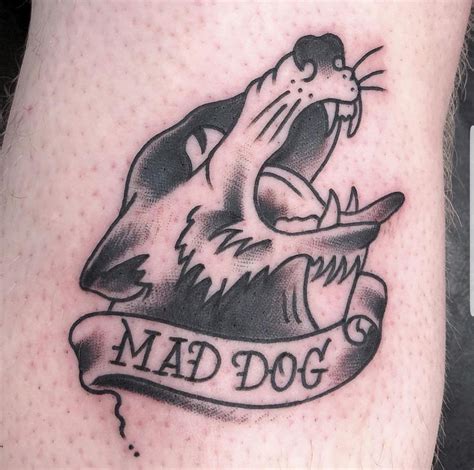 MAD DOG by Chucho Garcia at Old Gold tattoo, Bellingham WA : tattoo