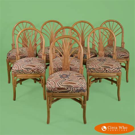 Set of 8 Rattan Chairs | Circa Who