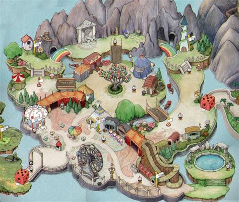 Cuphead's World 2 - Inkwell Isle (Screenshots Stitched Together ...