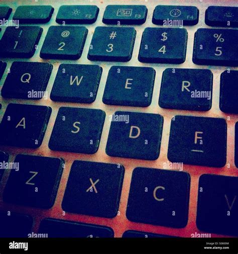 Detail of laptop keyboard Stock Photo - Alamy