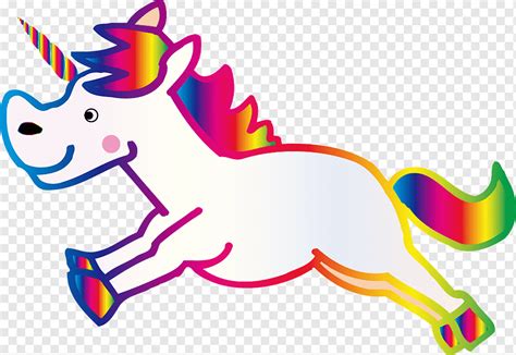 Unicornio, Colorido, Dibujos animados, Arte lineal, Colores del arco iris, Cuerno, Animal ...