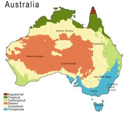 Geographic Distribution - Humid Subtropical