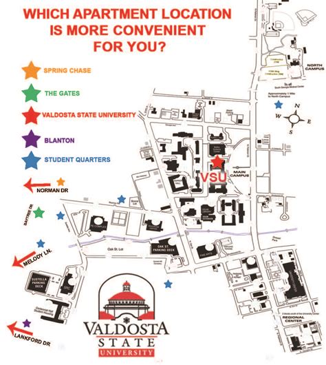 Valdosta State University Campus Map