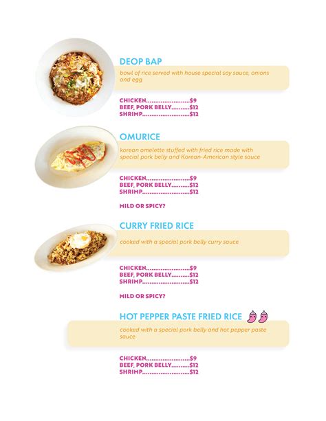 Korean Cafe Menu on Behance