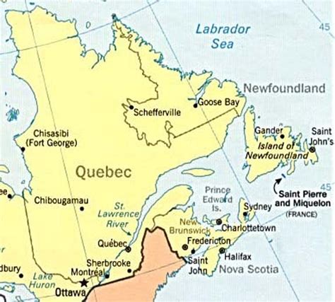 Quebec Political Map