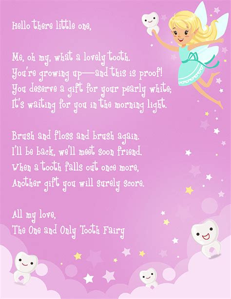 Free Printable Tooth Fairy Letter | Elfster