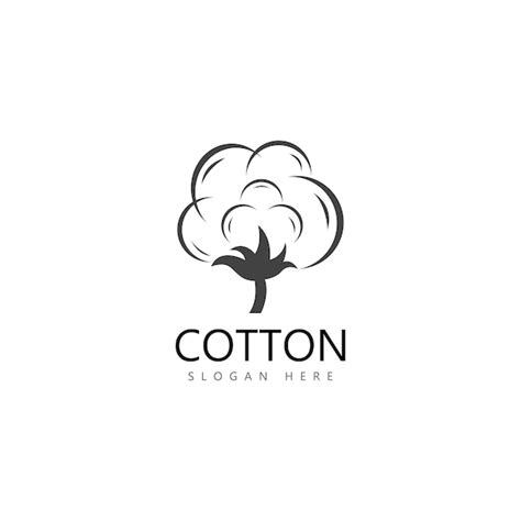 Premium Vector | Cotton flower vector icon logo design