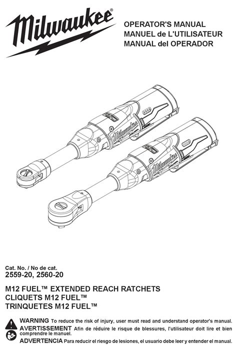 MILWAUKEE M12 FUEL 2559-20 OPERATOR'S MANUAL Pdf Download | ManualsLib