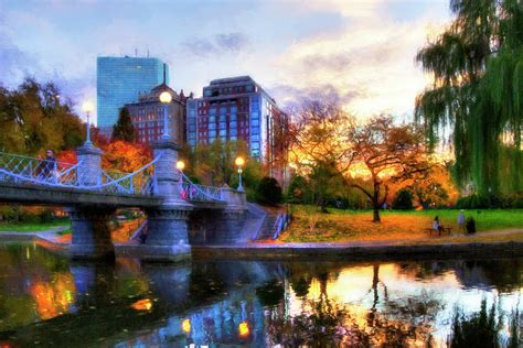 Autumn in the Park - Boston Public Garden Photograph by Joann Vitali - Fine Art America