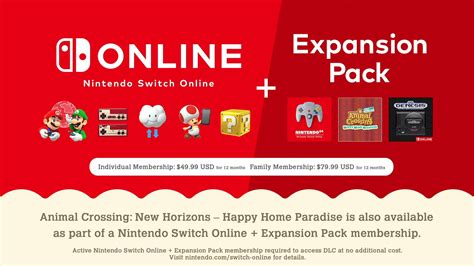 Nintendo Switch Online + Expansion Pack pricing and release date ...